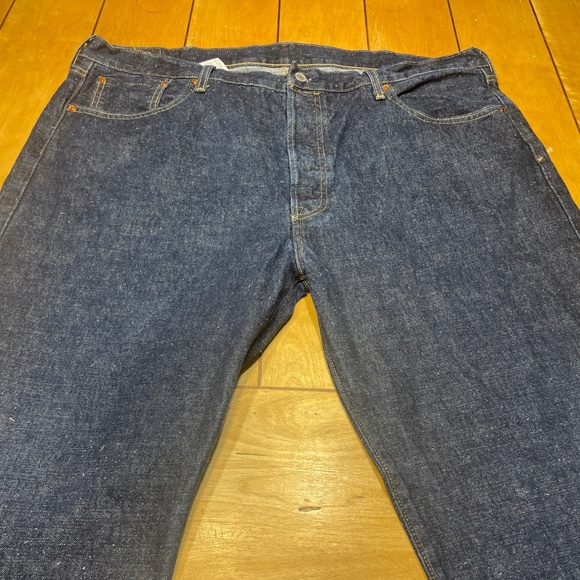 Levi’s Premium 501 Original Fit Selvedge Jeans Big E 42x36 Buttom Fly - Picture 1 of 16